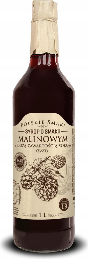 Excellence Syrop o smaku malinowym 1 litr Zdjęcie produktu 