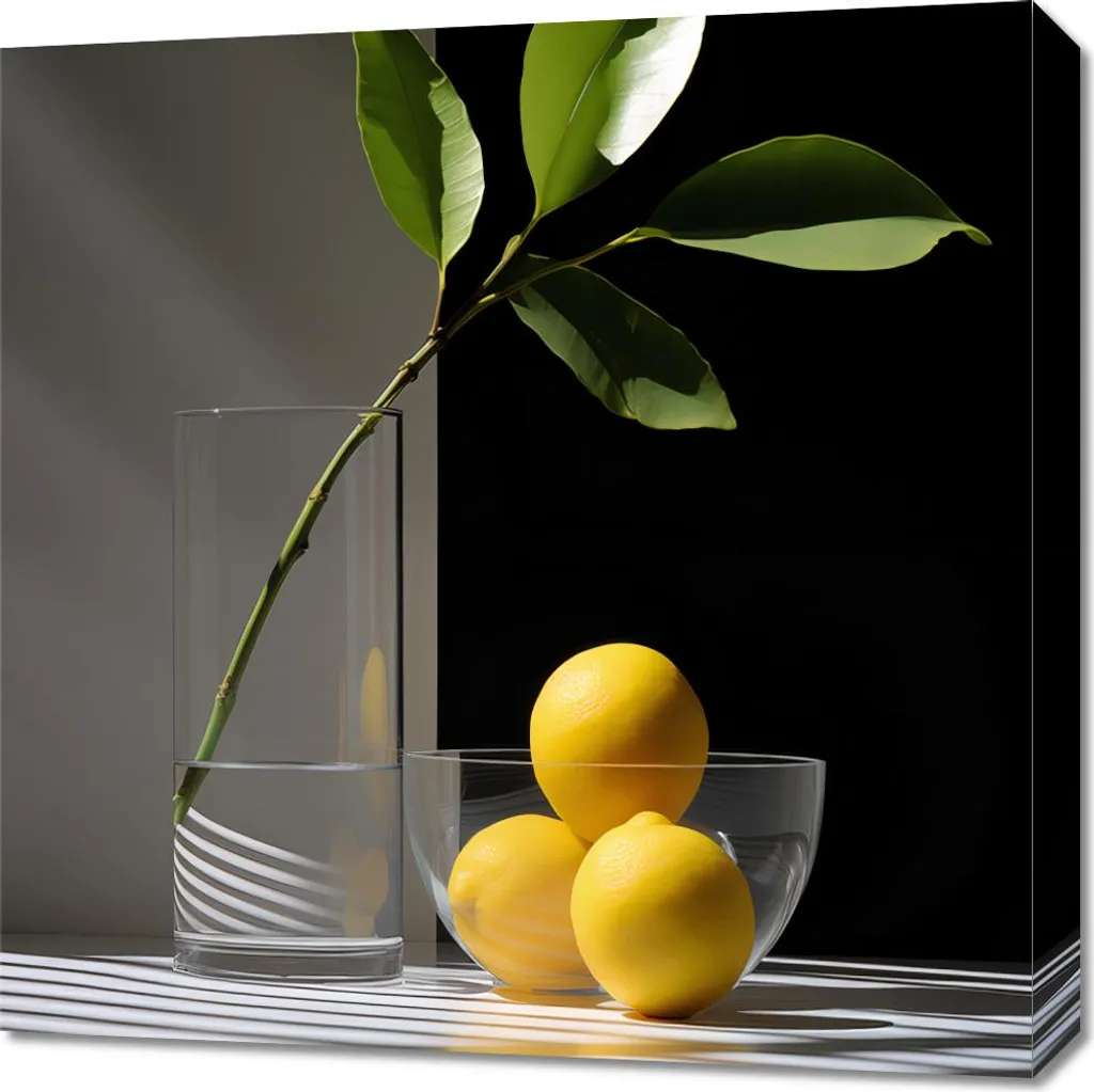 Tableau Image 60 x 60 cm Composition d'agrumes Déco Cuisine Moderne