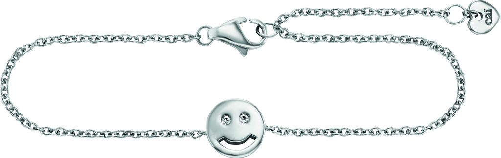 cai Armband 925/- Sterling Silber 16+3cm weiß Zirkonia 135260083-19