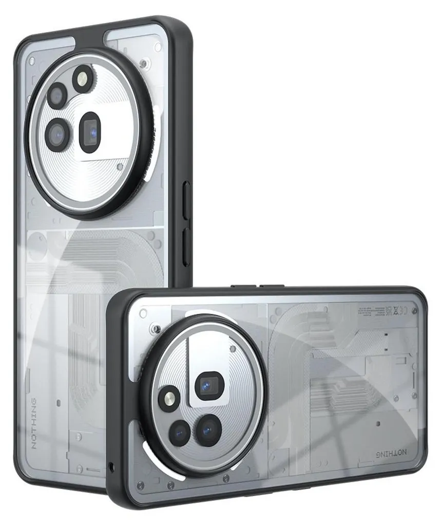 Per Nulla Phone 3a Pro Armor grande design TPU PC ibrido copertura protettiva trasparente