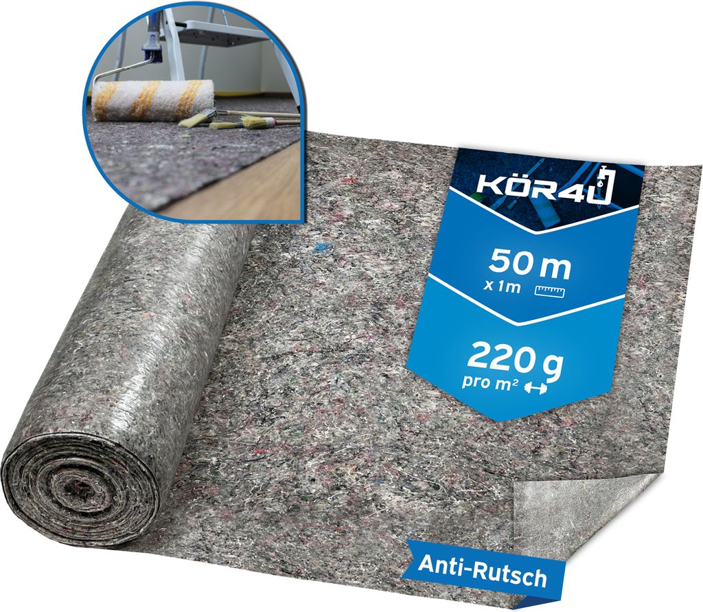 kör4u Abdeckvlies Malervlies 50m 220g Produktbild 1