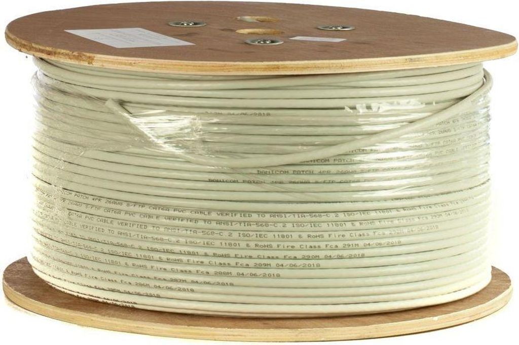 DANICOM CAT6A 100% Kupfer S/FTP 500m Starrleiter - LSZH (CCA)