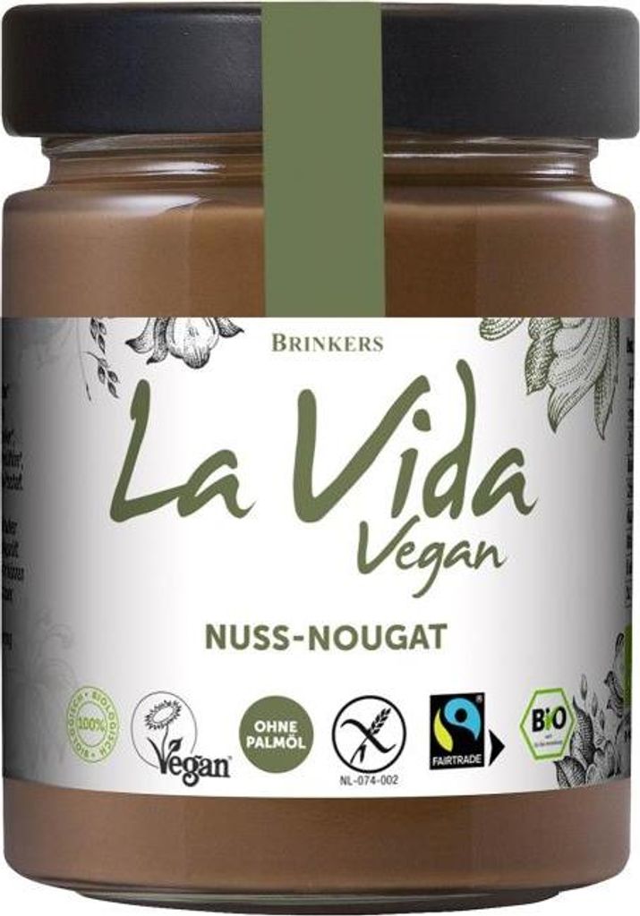 Brinkers La Vida Vegan  Nuss Nougat Creme Brotaufstrich Produktbild 