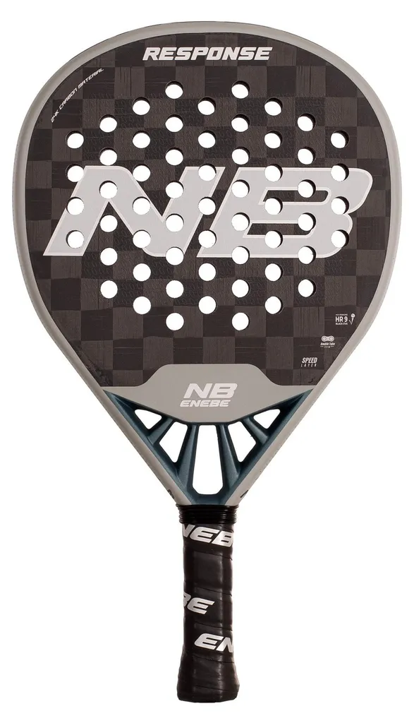 Raquette Padel Enebe Response 24k Argent pour Joueur Avancé Multicolore