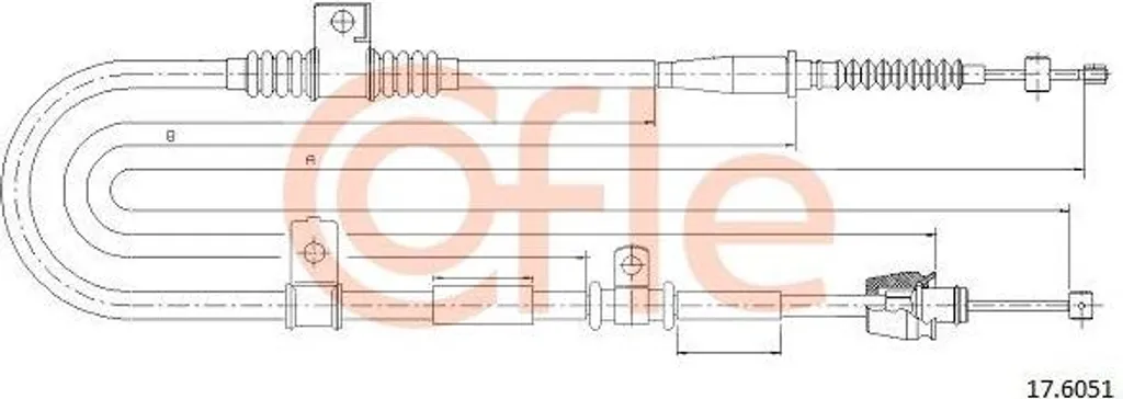 Câble de Frein à Main pour Cerato : Sécurité de Stationnement COFLE