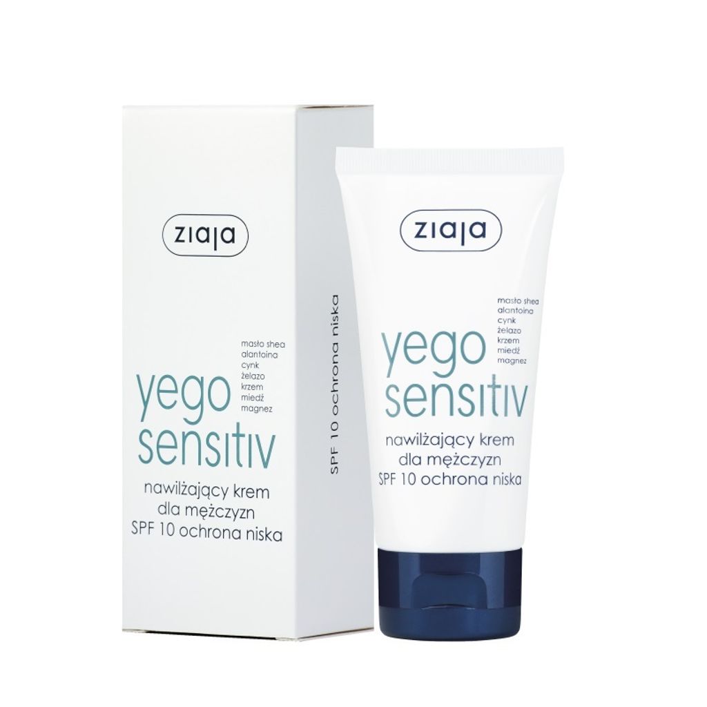 ZIAJA Yego Sensitiv SPF10 Feuchtigkeitscreme für Männer Niedriger Schutz 50ml