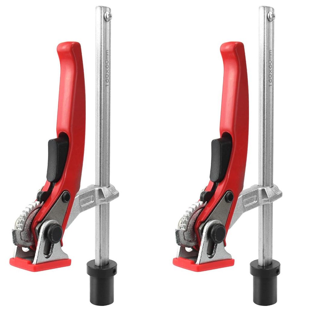 2 Spannelemente 20 mm für Mehrzwecktisch, verstellbare Schnellspannpresse, Pressstangenklemme, Werkbank-Tischklemme