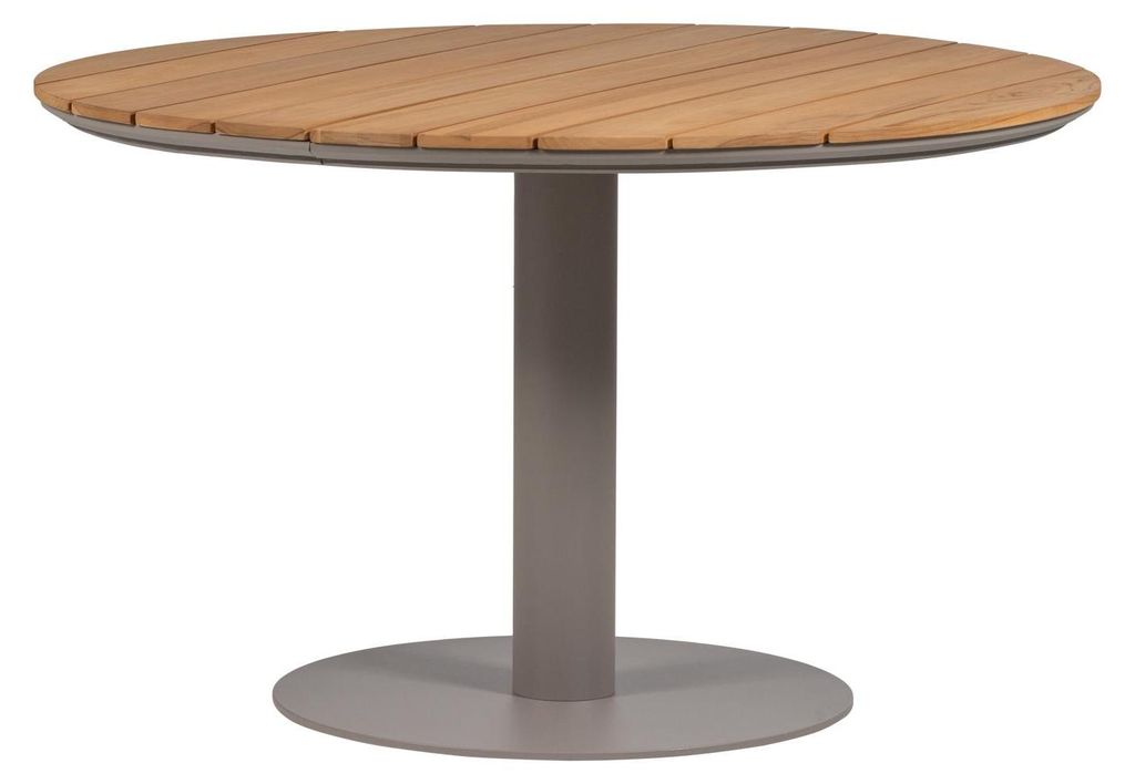 vela tisch garten rund alu/holz natural/sand