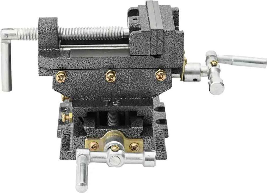 vidaXL Schraubstock Kreuztisch Handbetrieben 70 mm
