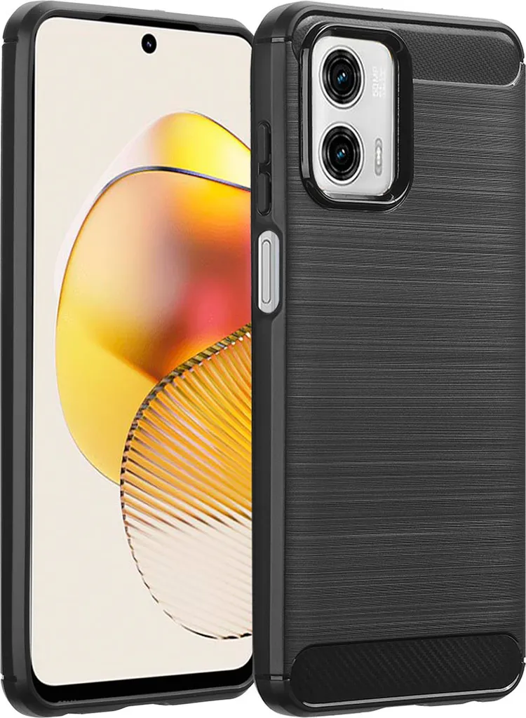 imoshion Cover posteriore spazzolata Motorola Moto G73 - Nero