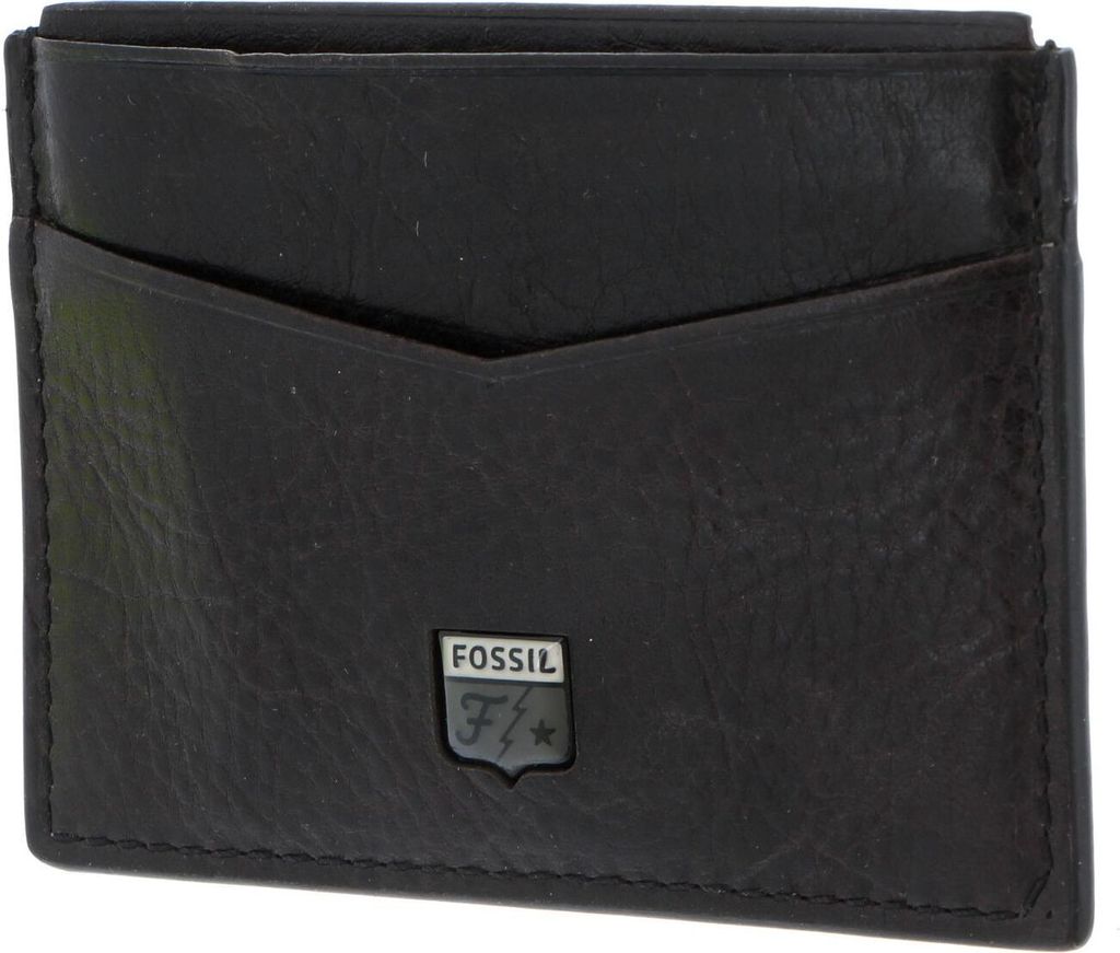 FOSSIL Leder Kartenhalter Jesse Card Case Black schwarz