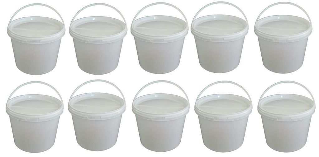SILPLAST Eimer mit Deckel 3L x 10 Kunststoffeimer 3 Liter Produktbild 