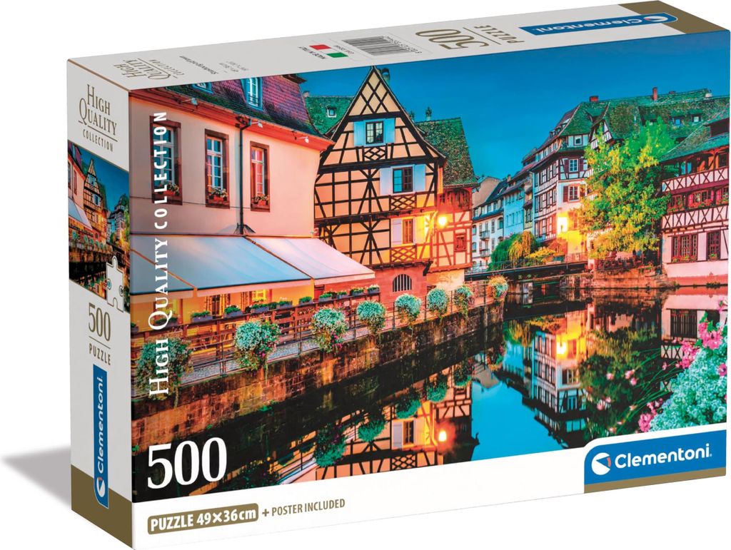Clementoni GmbH Puzzle High Quality Collection Compact - Straßburg Altstadt 500 Teile