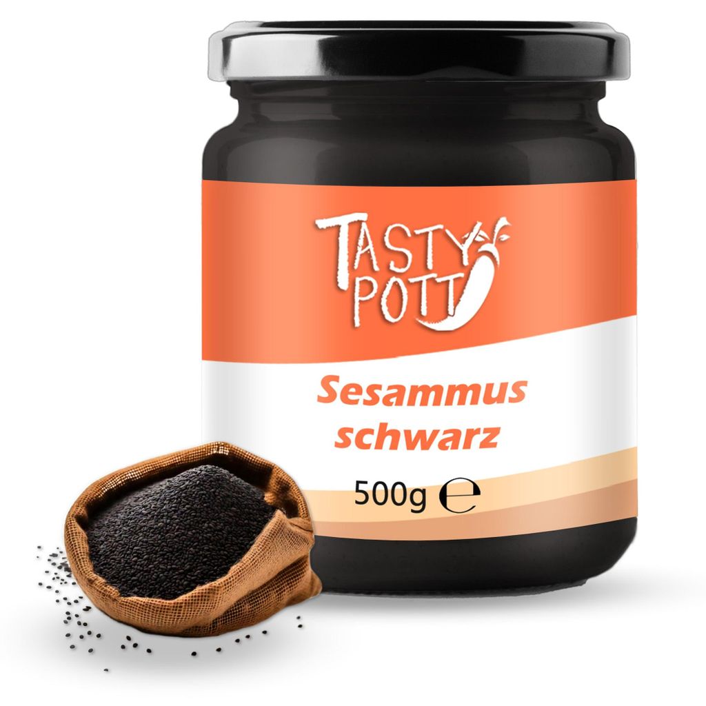 Tasty Pott Sesammus schwarz - schwarzes Tahin - ab 500g Produktbild 
