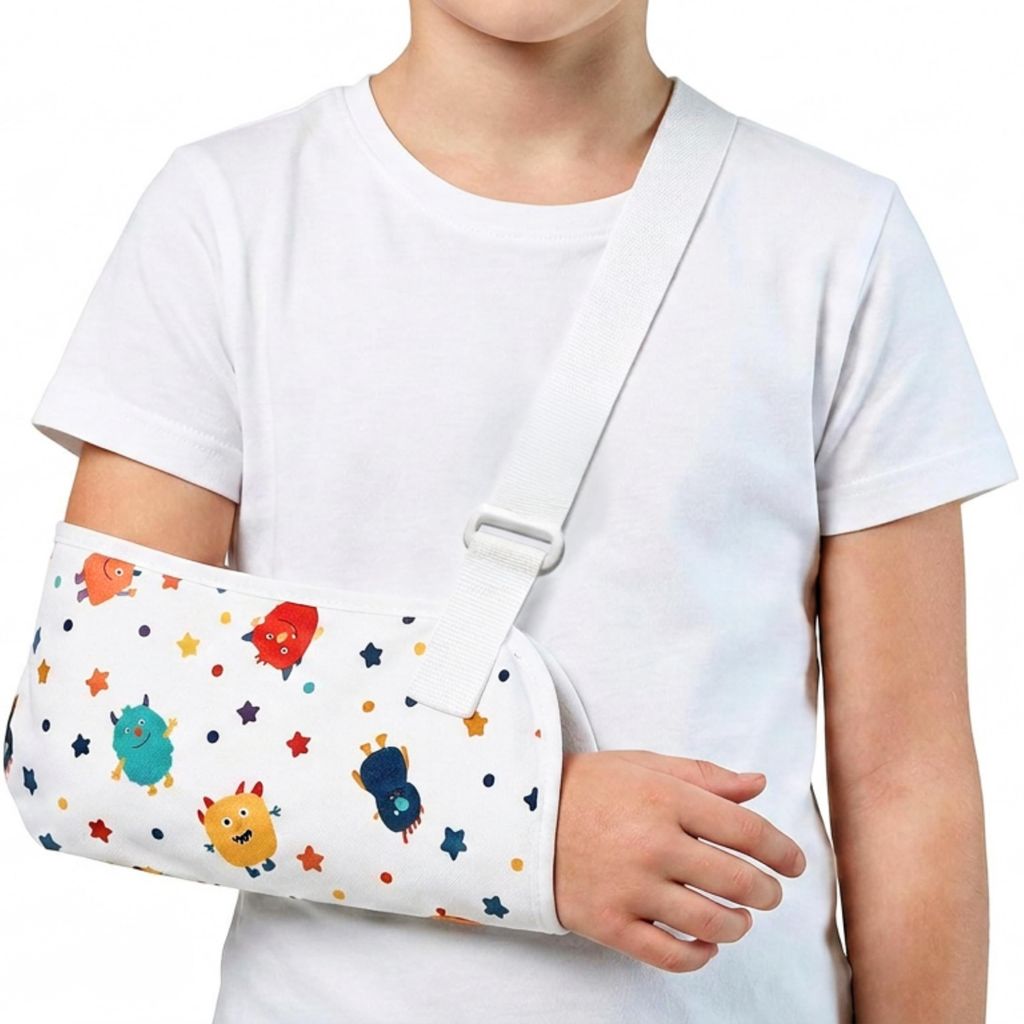 Mobiclinic armsteun voor kinderen, maat M, 100% katoen. Productafbeelding 