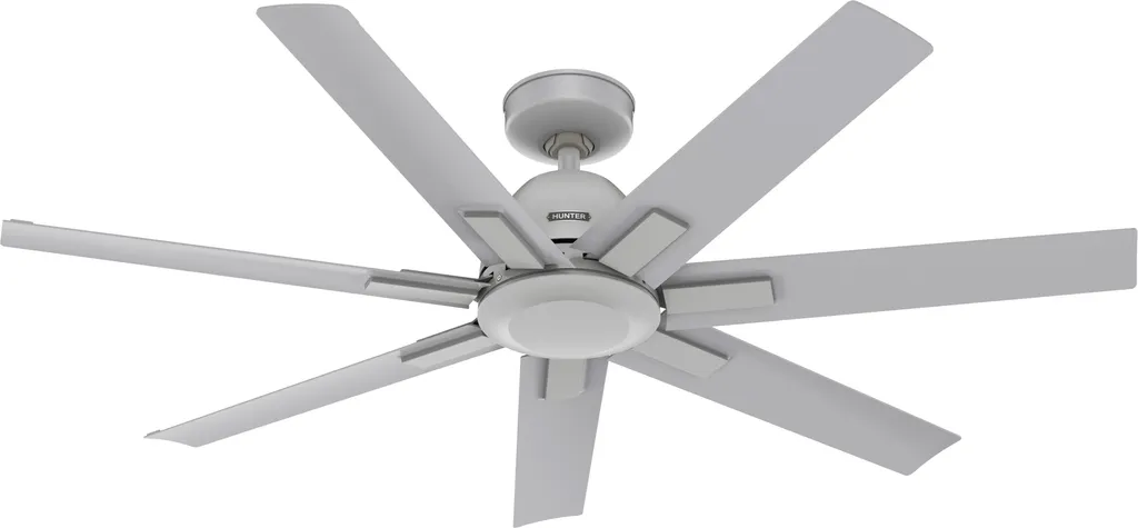 Ventilateur de plafond 132 cm Sahira Gris pour rafraîchir salon et chambre