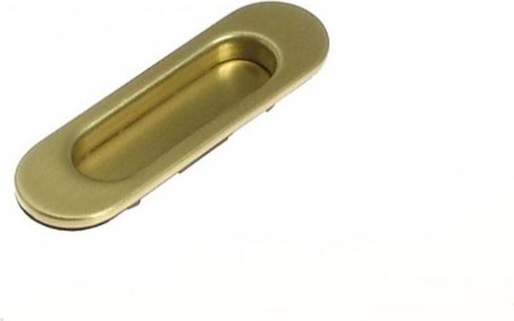 Muschelgriff für Schiebetüren ohne Loch, Mattgold