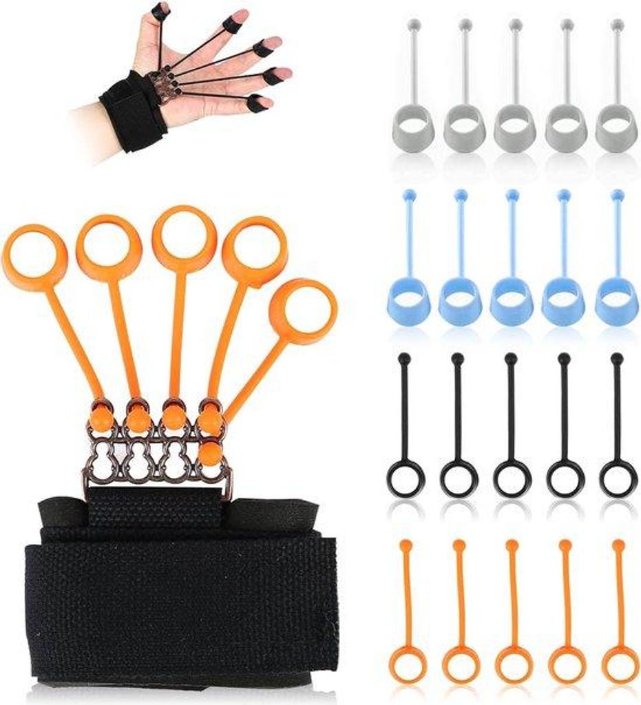 Unyqoos® Fingertrainer 4-in-1 (20/40/60/75 lbs) – Silikon Produktbild 