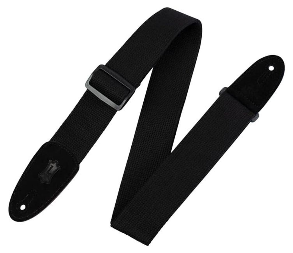 Levys Leathers MC8-BLK 2" Baumwolle Guitar Strap With Suede Ends Black