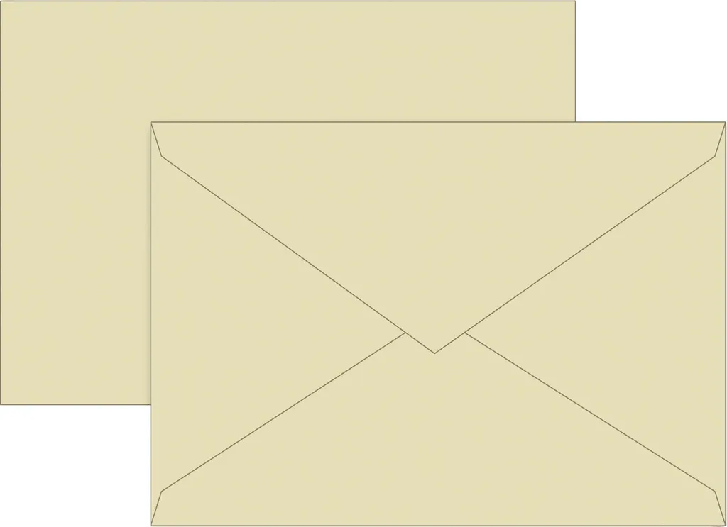 BRUNNEN 105125211 Lot de 5 enveloppes C6 chamois de qualité supérieure