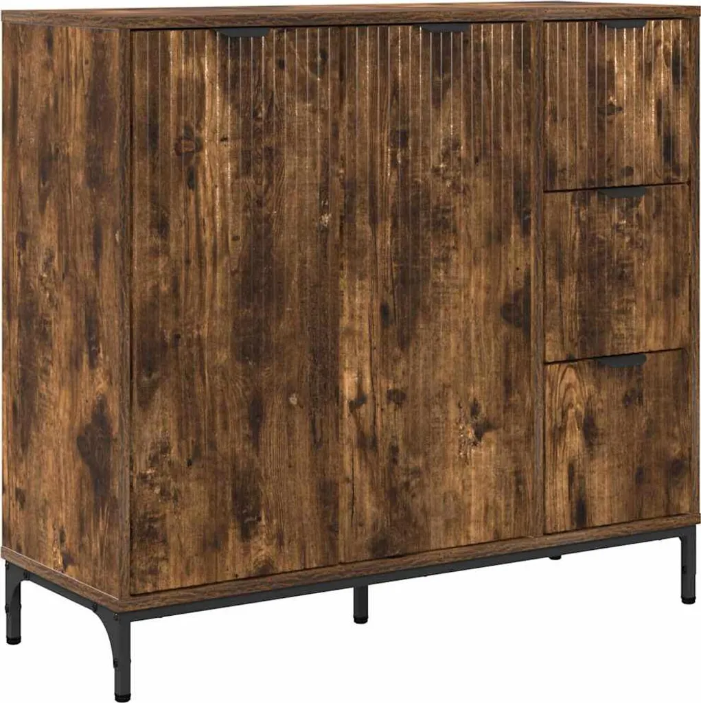 Credenza SYFAX Rovere Fumé: L'Eleganza del Legno in Casa Tua