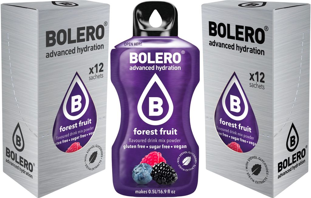 24 Sticks 3g Bolero Waldfrucht Pulver Getränkepulver Produktbild 