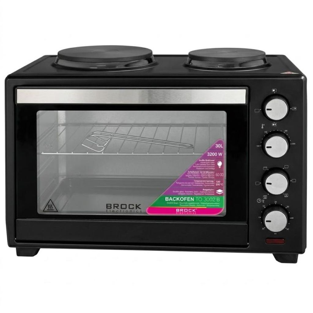 Brock Electronics TO 3002 B, Stolní vařič, Černá, Otočné, Obrázek produktu 