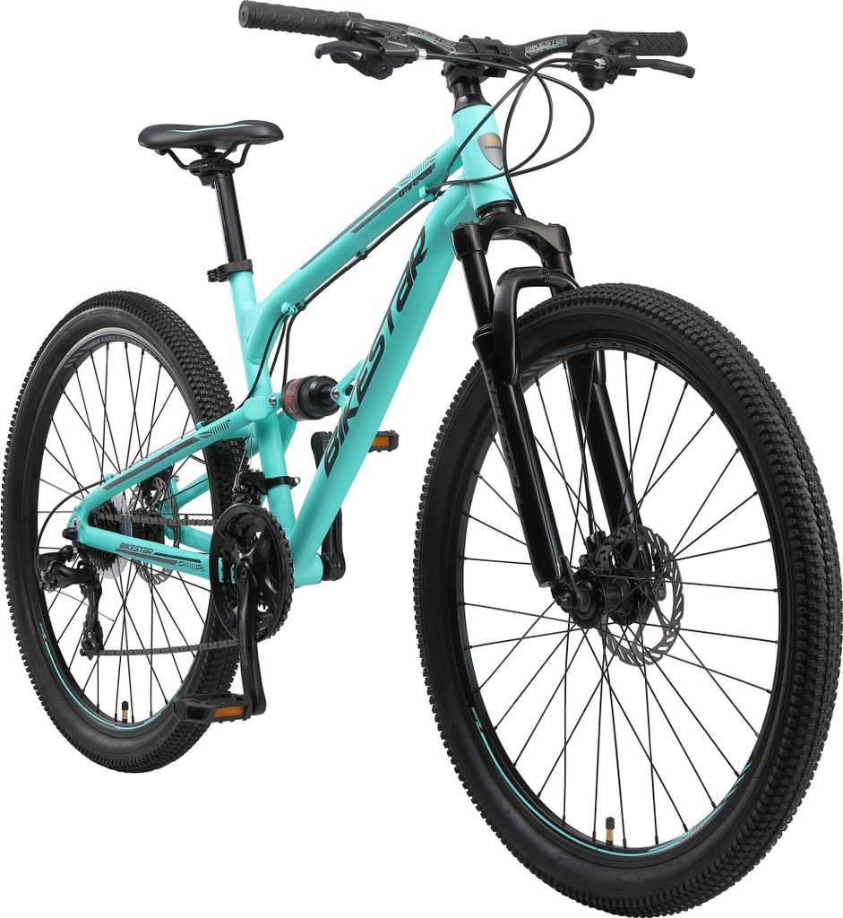 BIKESTAR Vollgefedert Aluminium Mountainbike 27.5 Zoll, 21 Produktbild 