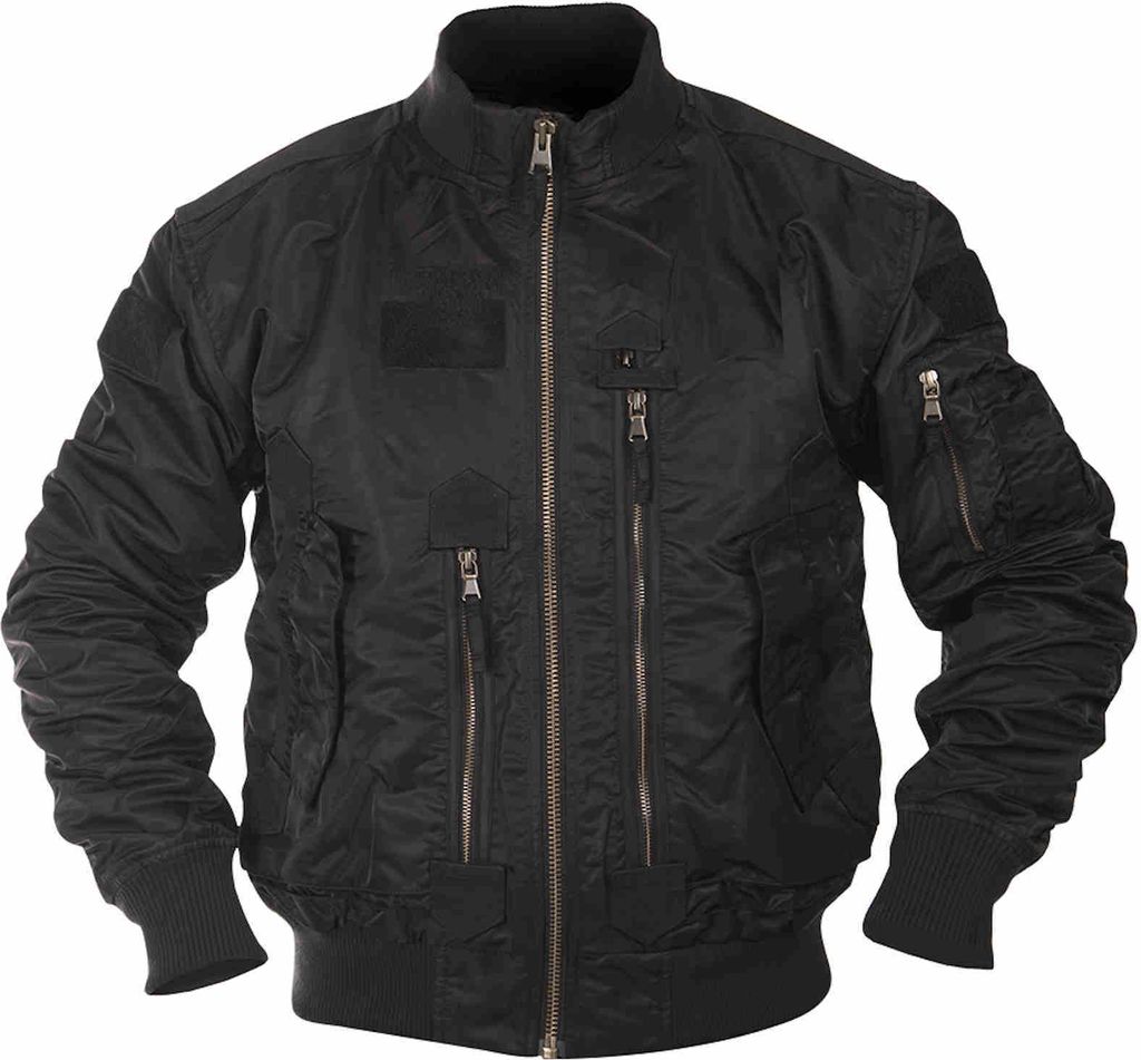Mil-Tec US TACTICAL FLIEGERJACKE SCHWARZ XL