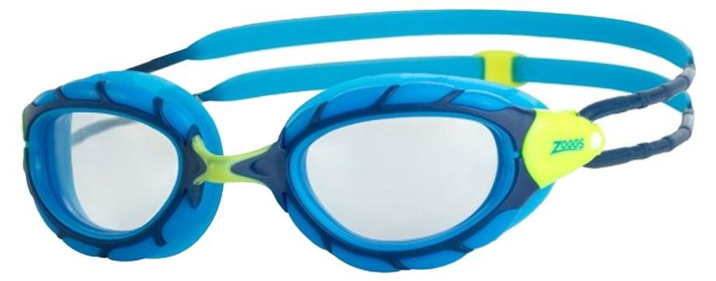 Zoggs - "Predator" Schwimmbrille für Kinder CS3035 (Einheitsgröße) (Blau/Limone/Transparent)