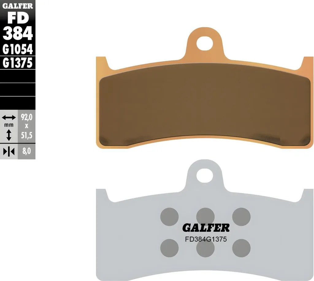 Jeu de plaquettes de frein avant sport pour moto MV Agusta F4 750-1000