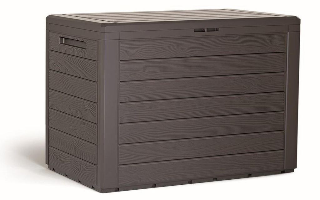 Prosperplast WOODEBOX marrone 190L - cassetta da giardino Immagine del prodotto 