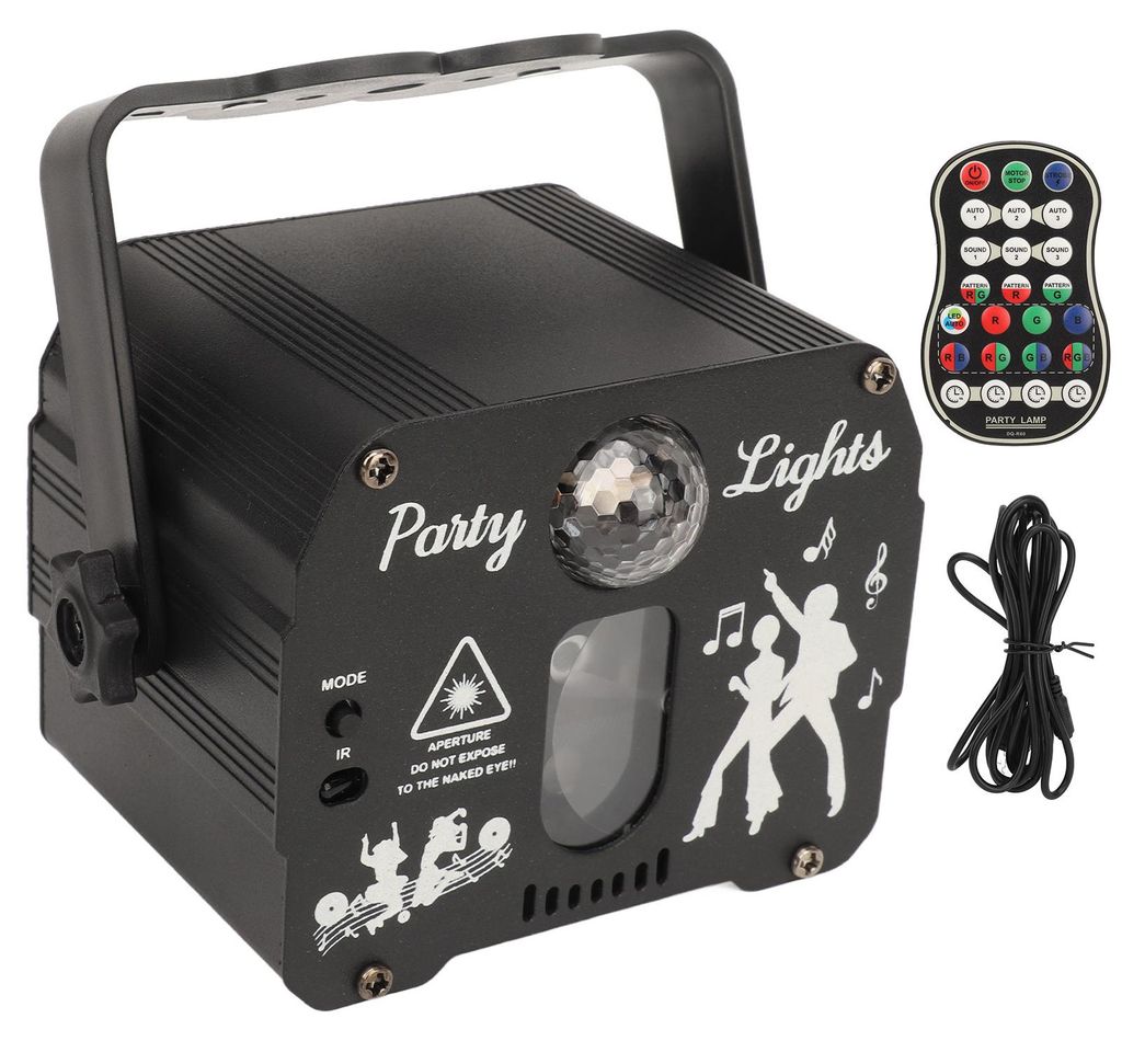 DJ Disco Stage Party Lights Strobe Light RGB Sound Obrázok produktu 