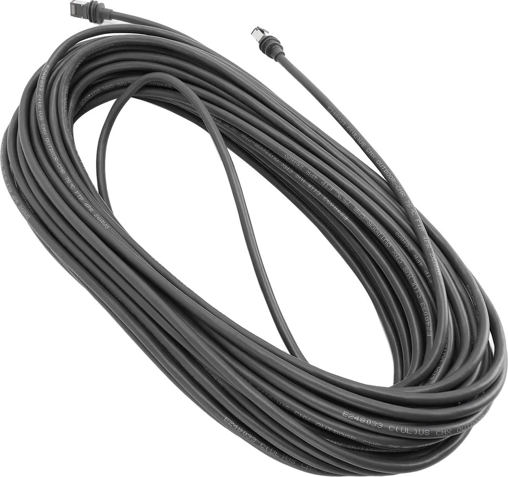 Câble Satellite Gen 3 Étanche IP68 avec Protection Anti-Morsure Gris