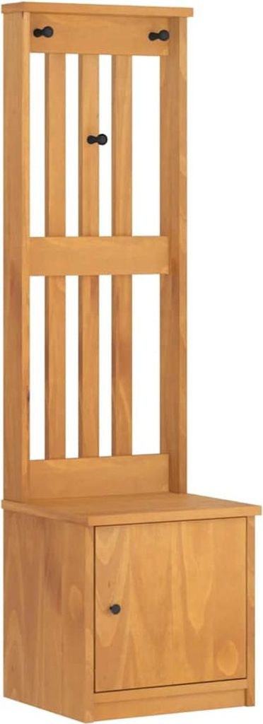 vidaXL Garderobenständer SANDNES 45x40x159,5 cm Massivholz Kiefer