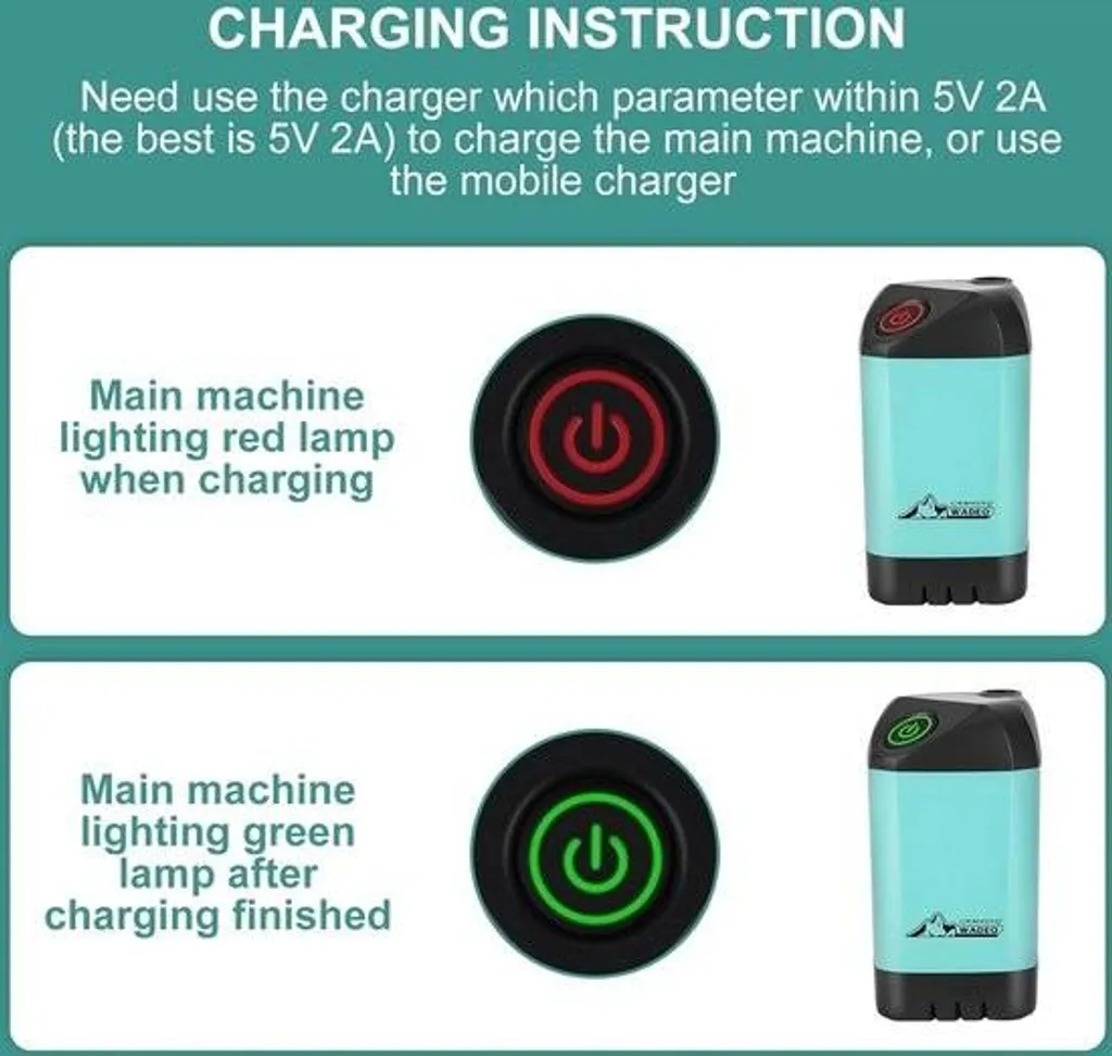 Douche mobile d'extérieur rechargeable USB pour camping et randonnée - 8