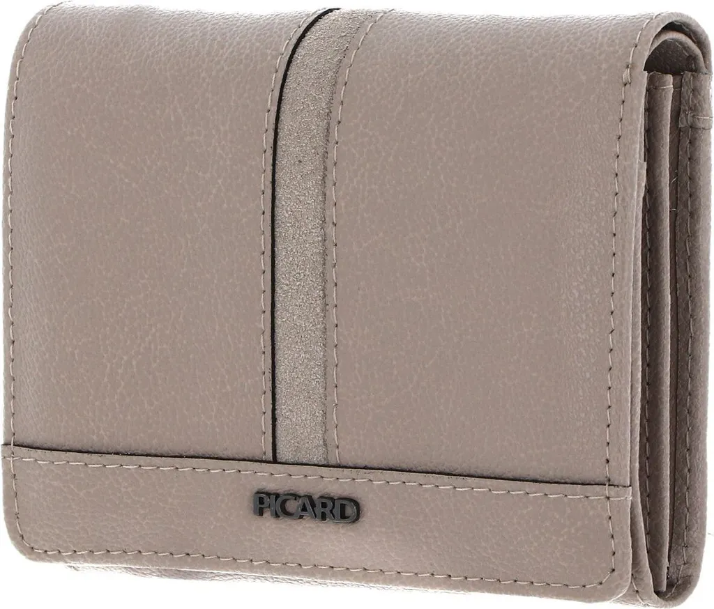 PICARD Marie 1 Porte-monnaie en Cuir Liquor Beige avec Rabat Élégant
