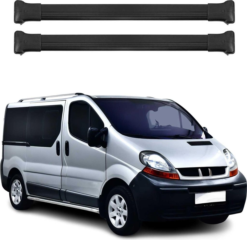 Barres de Toit Transversales pour Renault Trafic 2001-2014 Image du produit 