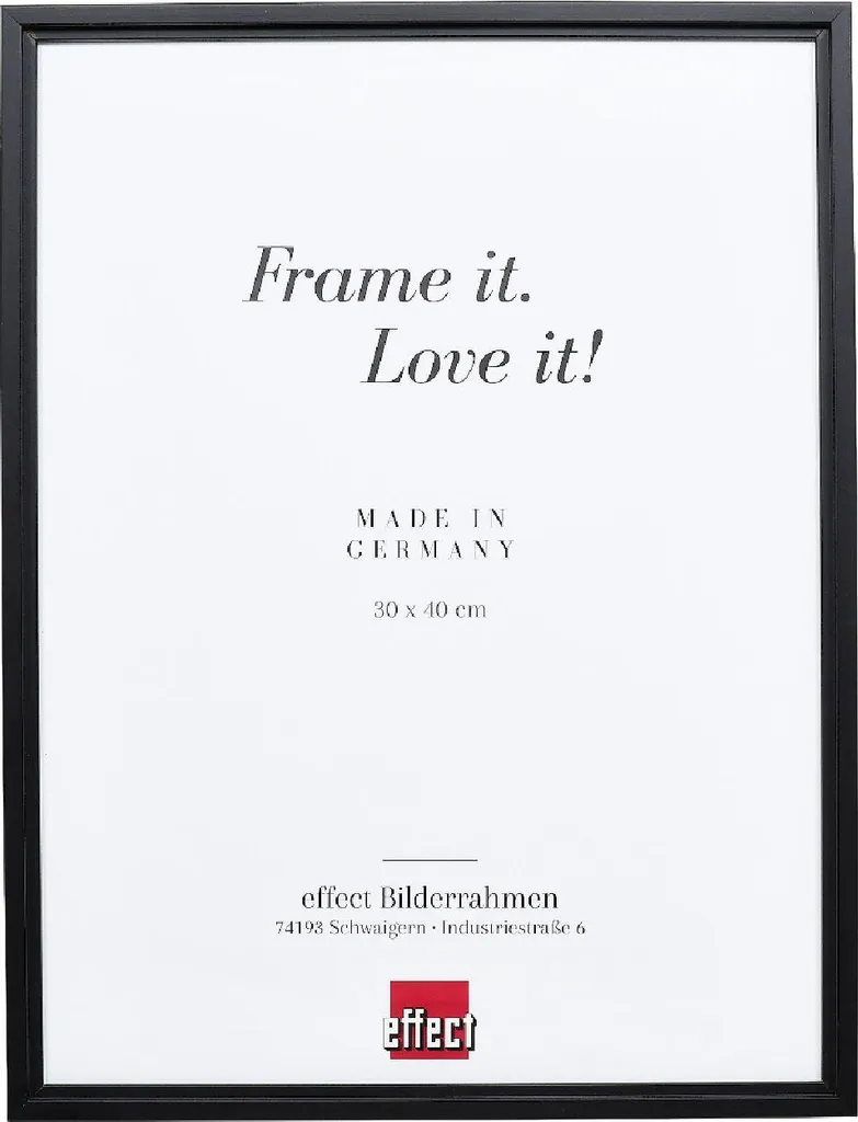 Cornice 13x18 Portafoto Legno Nero Profil 69 Vetro Museale Antiriflesso