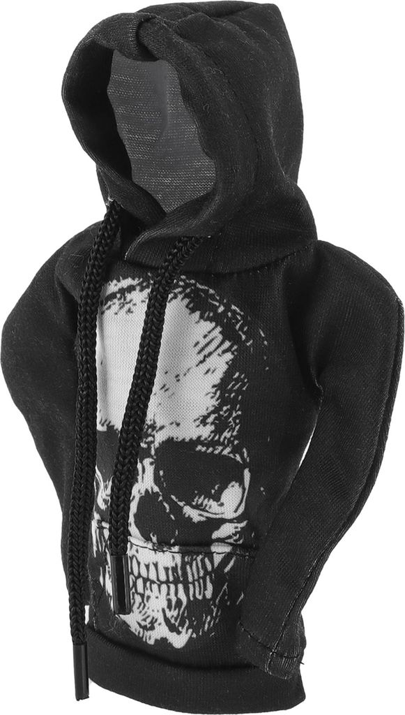 1 Stk. Schaltknaufabdeckung Dekoration Stick Schaltgriff Schutz 16x10,5 cm/6,3"x4,13" Schwarz, Grau-Weiß Skeleton Hoodie Style Polyester