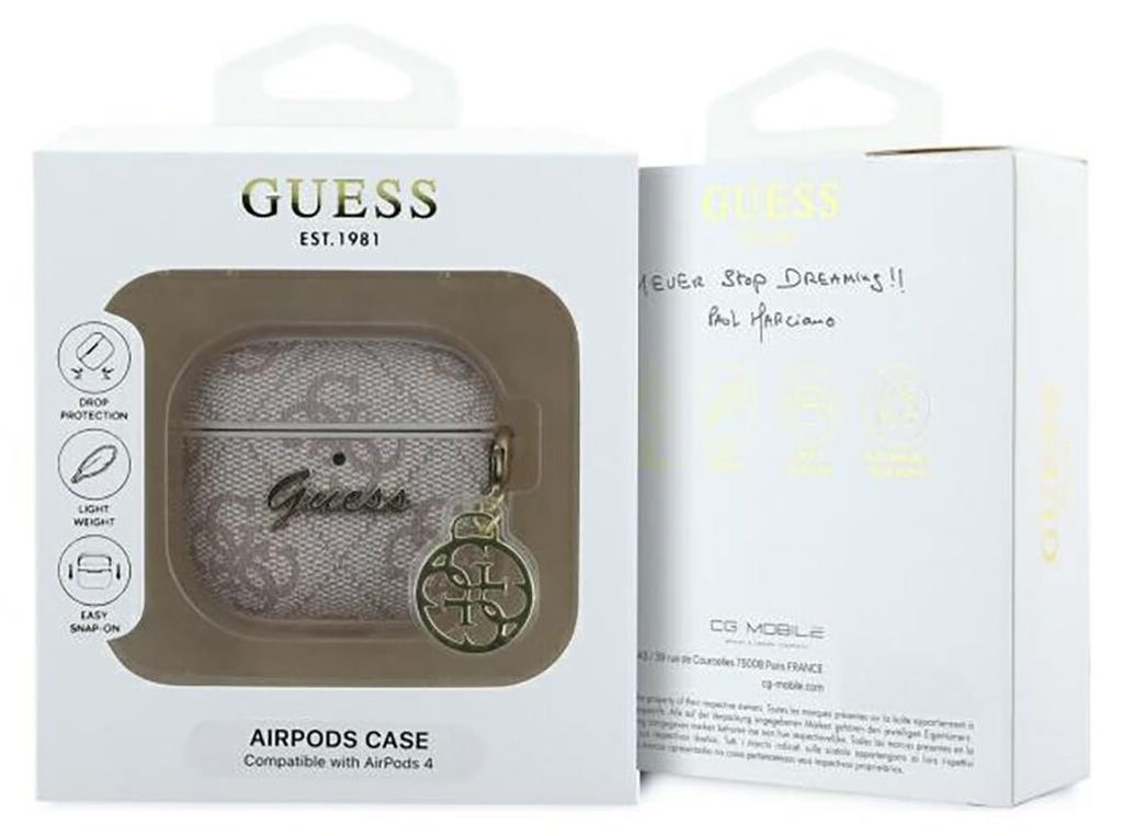 Guess 4G Charm Collection - Pouzdro pro AirPods 4 (Růžová) Obrázek produktu 