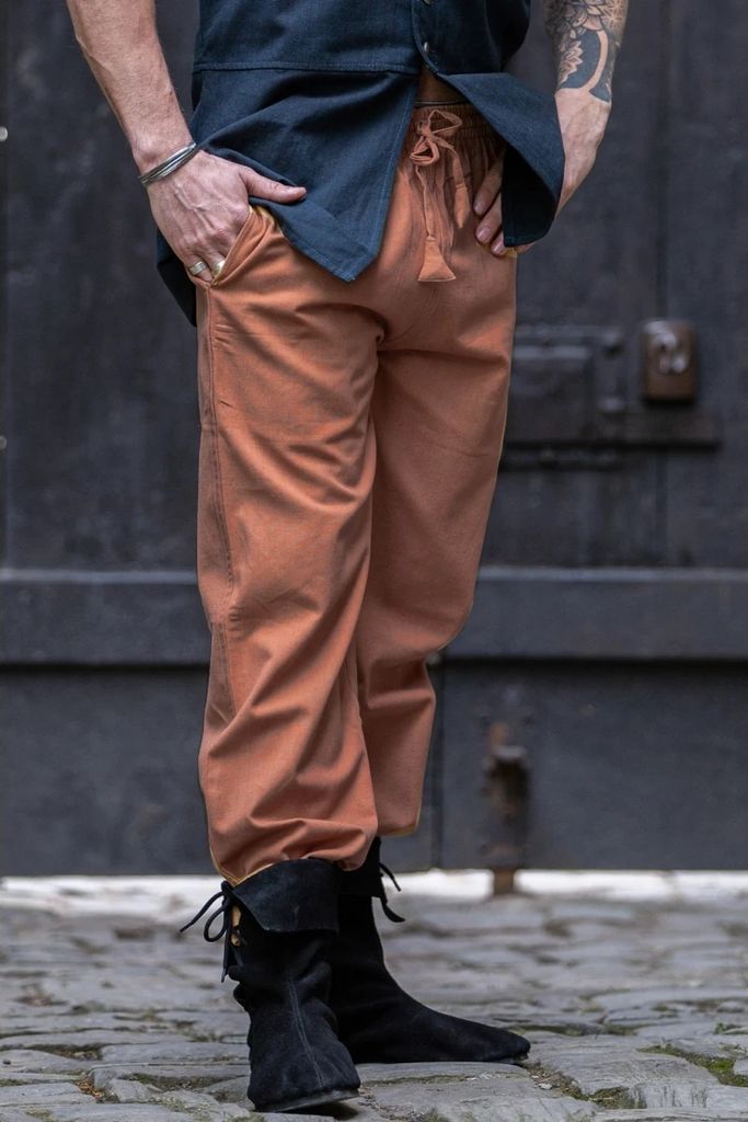 Mittelalter Hose mit Gummizug Tabakbraun "Veit" XL Produktbild 