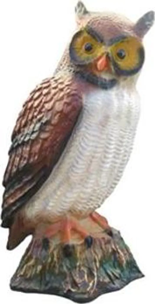 Statue de Hibou Décorative Grand Format 50cm pour Ornement Jardin