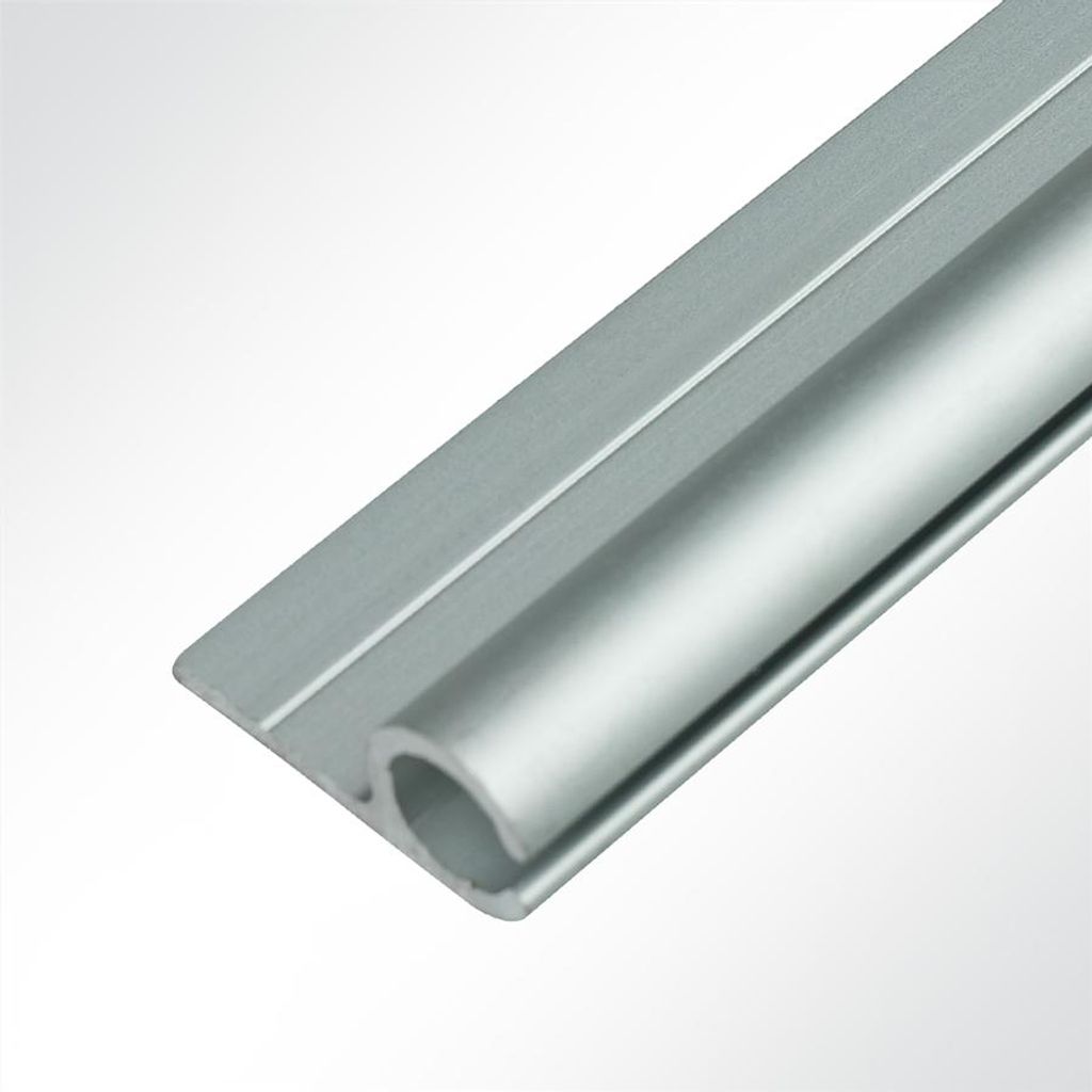 Lysel Kederschiene Kederleiste Aluminium 0° eloxiert für 5-9mm Keder L: 3m