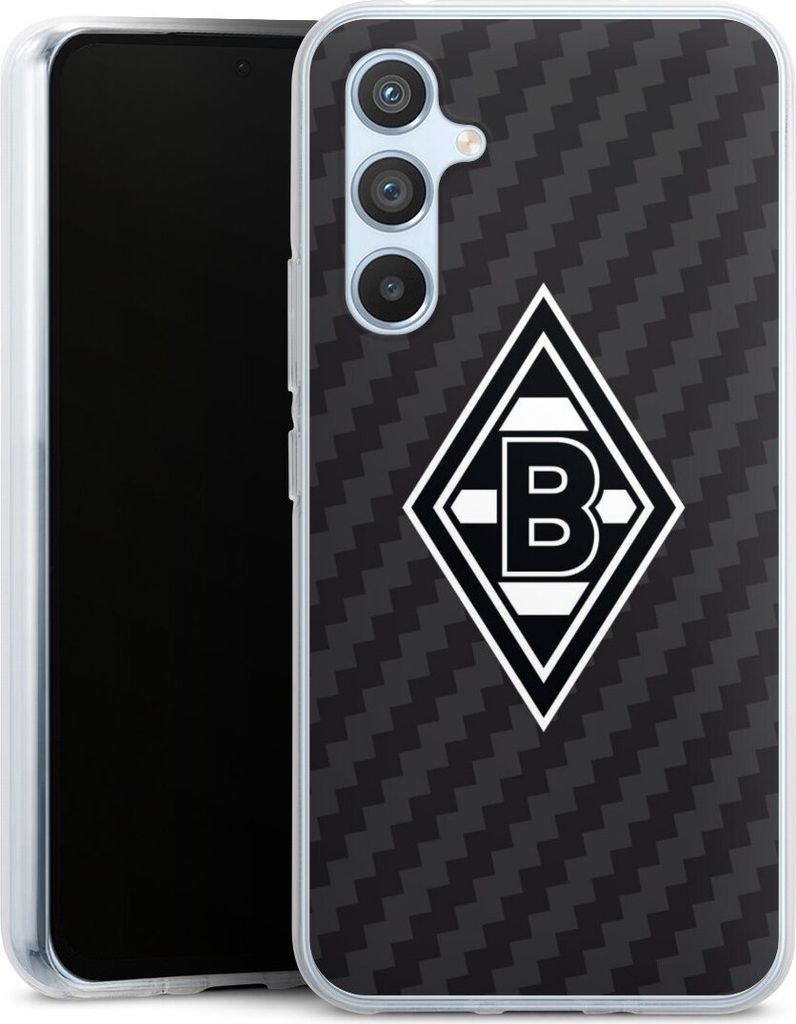 DeinDesign Handyhülle für Samsung Galaxy A54 5G Silikon Hülle Case Smartphone Schutzhülle Borussia Mönchengladbach Carbon Gladbach