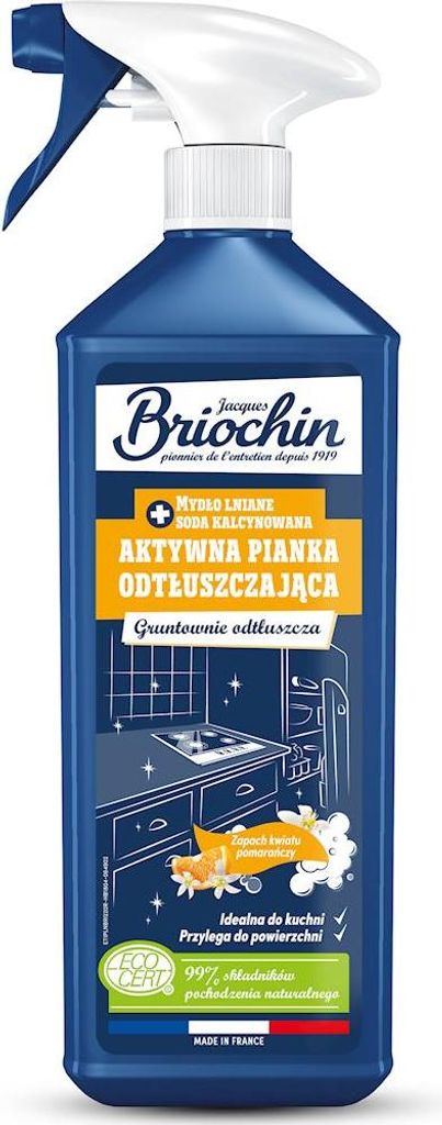 ECO ORANGENFARBENER ENTFETTUNGSSCHAUMSPRAY 750 ml – BRIOCHIN