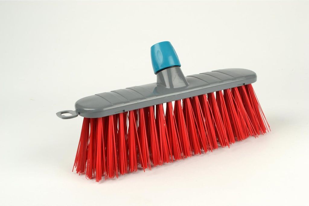 Linea Straßenbesen 32cm Kunststoff rot