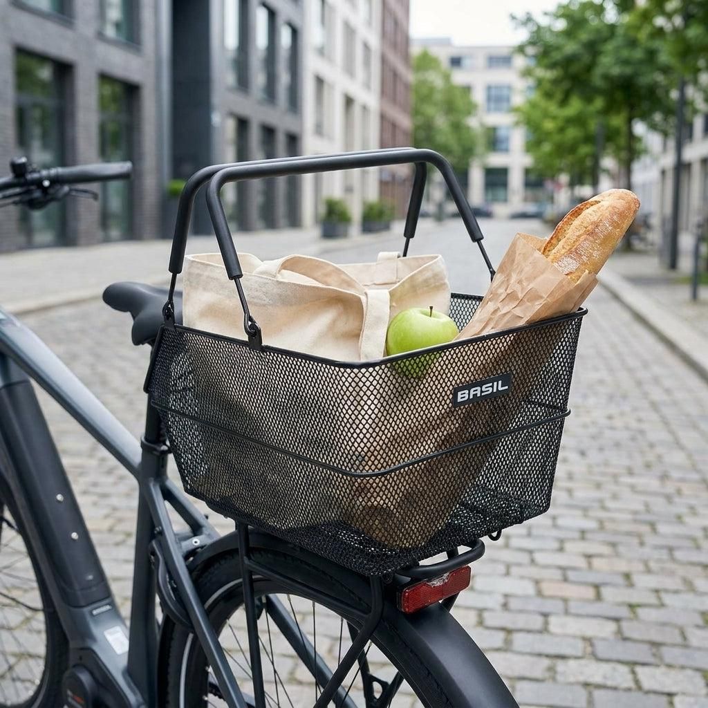 Basil Cento S MIK - feinmaschiger Stahl-Hinterradkorb mit Produktbild 