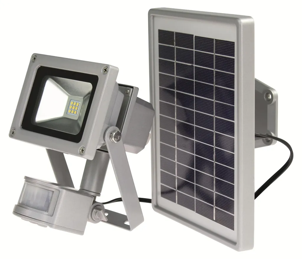Éclairage Extérieur Solaire LED 10W pour Entrée et Garage avec Capteur