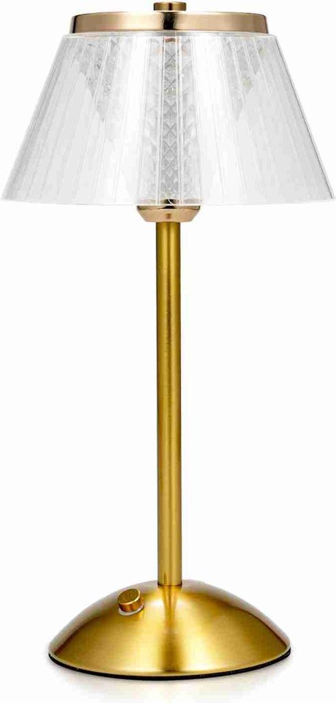 LED Kristall Tischlampe Schlafzimmer Arbeitszimmer Wiederaufladbare Nachtlampe Bar Hotel Restaurant Dekorative Ambientelampe Touch Drei Farben Unen...